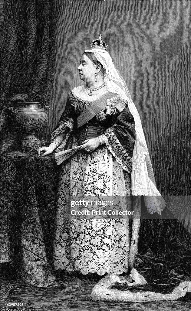 Queen Victoria in her state robes, 1887 (1900).Artist: Walery