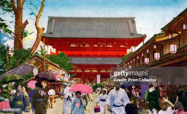 The Asakusa Kannon temple, Tokyo, Japan, 20th century. This Shinto shrine was founded in 1649.