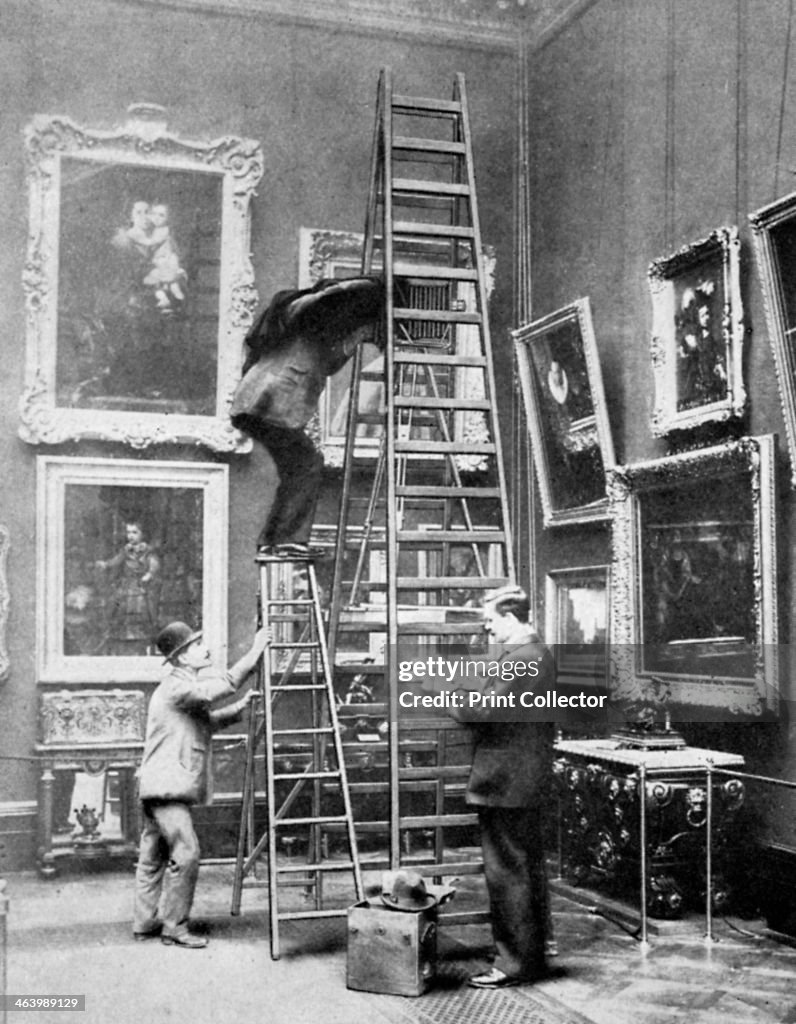 Photographing at the Wallace Collection, London, 1908-1909.