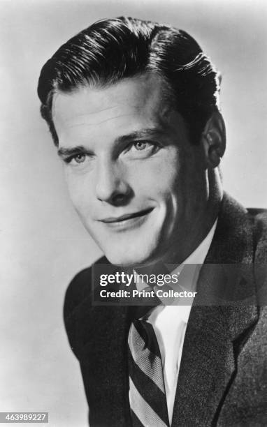 Roger Moore, British actor, 20th century. Roger Moore is best known for his portrayals of Simon Templar in the 1960s TV series The Saint, and James...