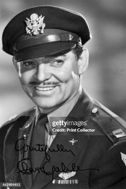 Clark Gable, American actor, c1942-1945. Known as the King of Hollywood Gable was the biggest box office star of the early sound film era. He won a...
