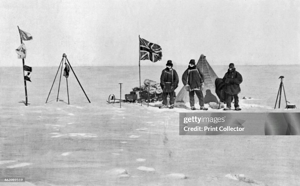 The Shackleton camp, Antarctica, Christmas Day, 1908.