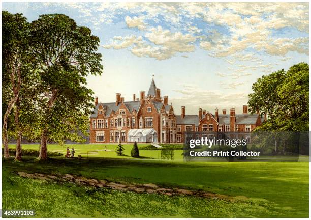 Bagshot Park, Surrey, home of the Duke of Connaught, c1880. Built in 1879 for Prince Arthur, Duke of Connaught, the house is today the home of the...