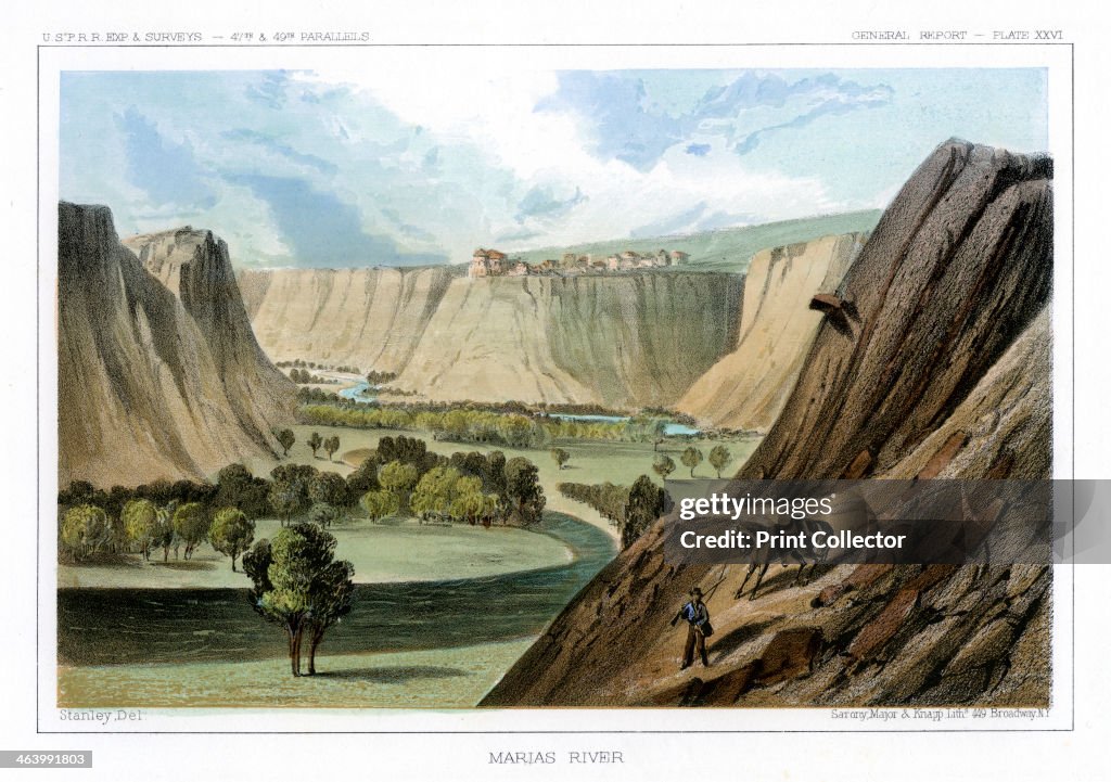 The Marias River, Montana, USA, 1856.Artist: John Mix Stanley