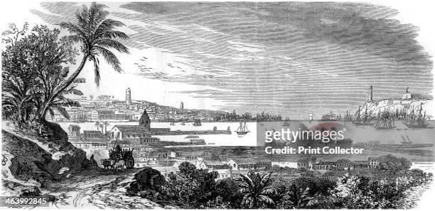 Havana, Cuba, c1865. Cuba was a Spanish colony until Spain's defeat in the Spanish-American War of 1898, after which the island gained its...