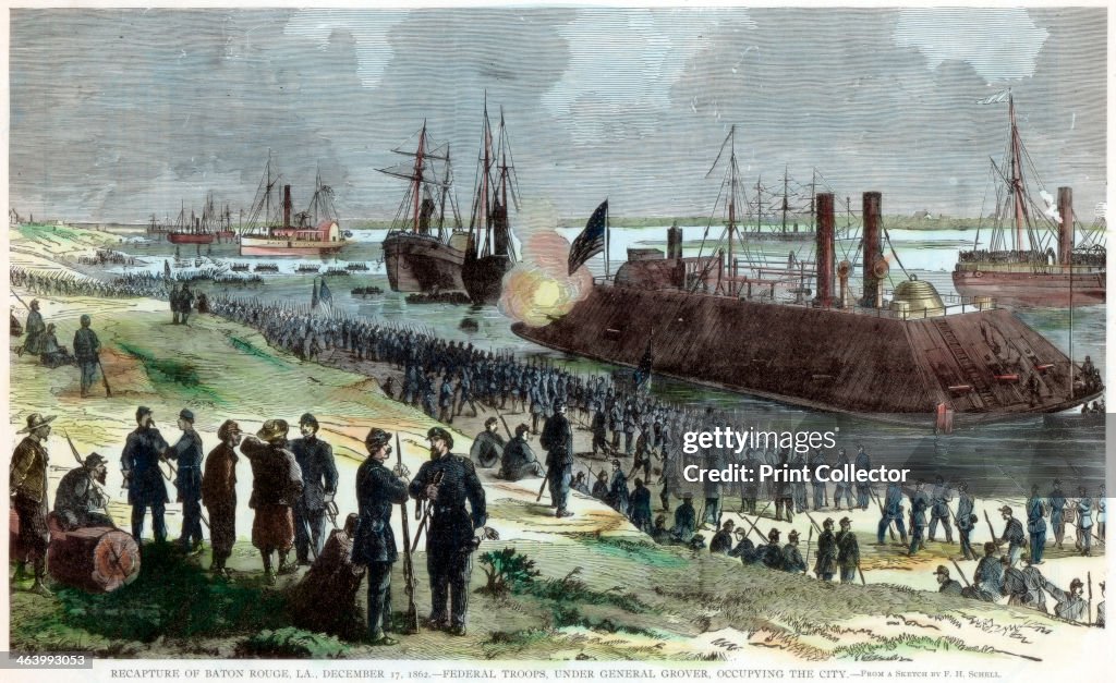 Recapture of Baton Rouge, Louisiana, American Civil War, 17 December 1862.