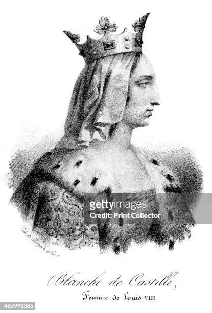 Blanche of Castile, wife of Louis VIII of France, . Queen Blanche of Castile wife of Louis VIII of France and mother of Louis IX.