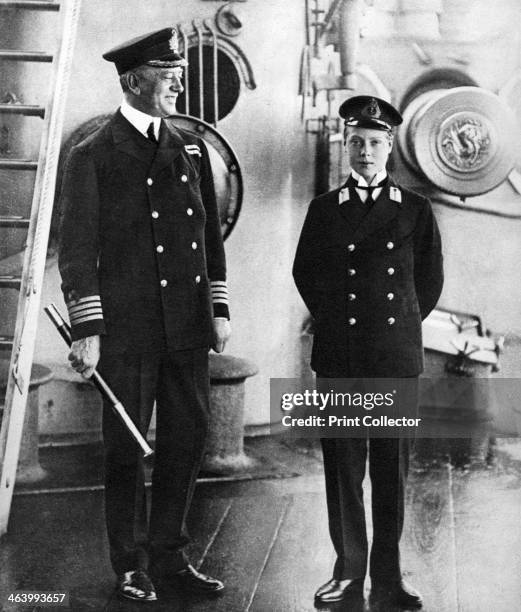 The future King Edward VIII as a midshipman in HMS Hindustan, c1910. Edward succeeded his father George V to the throne as King Edward VIII in 1936....