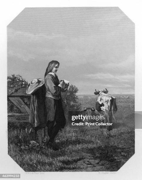 Paulus Potter, 17th century Dutch painter, c1870. Potter specialised in painting pictures of animals in landscapes. A print from Nederlands...
