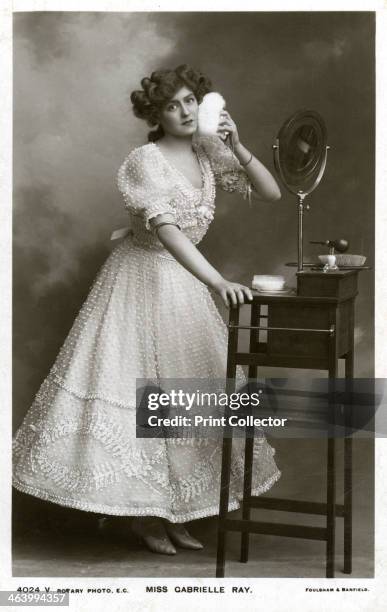 Gabrielle Ray, English actress, dancer and singer, c1906. Postcard posted in 1906. Gabrielle Ray was best known for her roles in Edwardian musical...