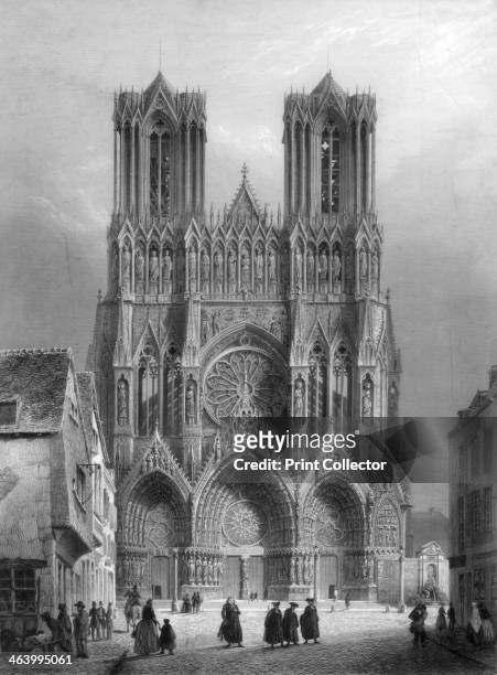 Notre Dame Cathedral, Rheims, France, 1847.
