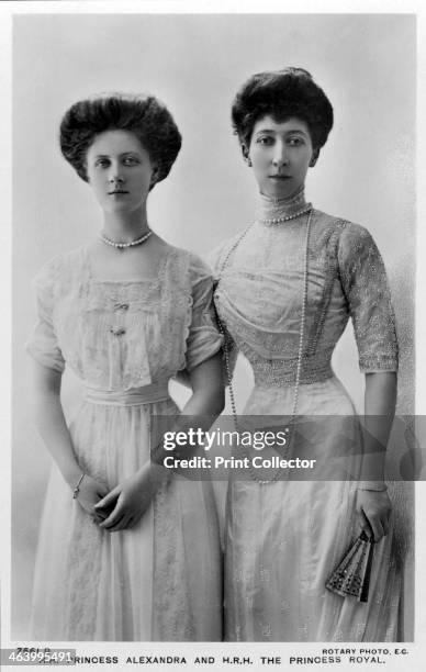 Princess Alexandra and the Princess Royal, late 1900s. Princess Louise , the eldest daughter of King Edward VII, with her eldest daughter, Princess...
