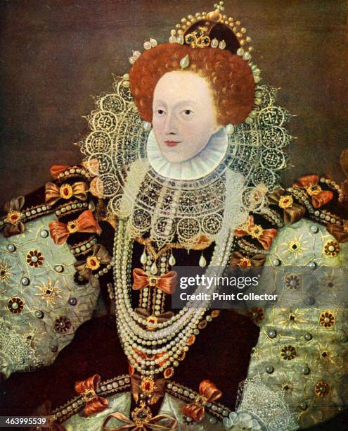 Elizabeth I, Queen of England and Ireland, c1588, . Portrait of Queen Elizabeth I, . Queen of England, France, Ireland from 1558 until her death,...