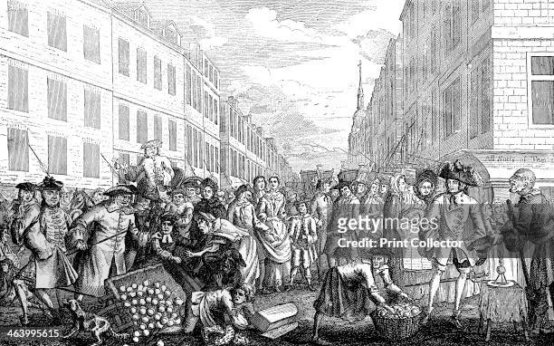 'Christmas Gambolls, Boxing Day', 1747. Illustration from Social Caricature in the Eighteenth Century ... With over two hundred illustrations by...