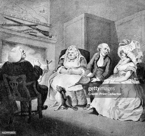 'The Country Vicar's Fire Side', 1781. Illustration from Social Caricature in the Eighteenth Century ... With over two hundred illustrations by...
