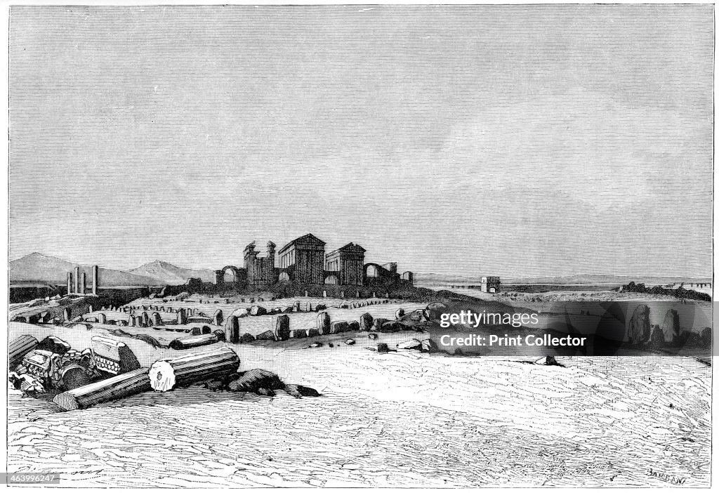 'Ruins of Sbeitla, the ancient Sufetula', c1890. Artist: Barbant