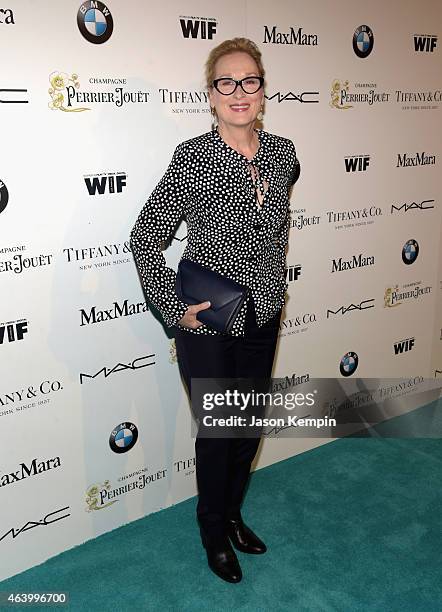 Actress Meryl Streep attends Women In Film Pre-Oscar Cocktail Party presented by MaxMara, BMW, Tiffany & Co., MAC Cosmetics and Perrier-Jouet at Hyde...