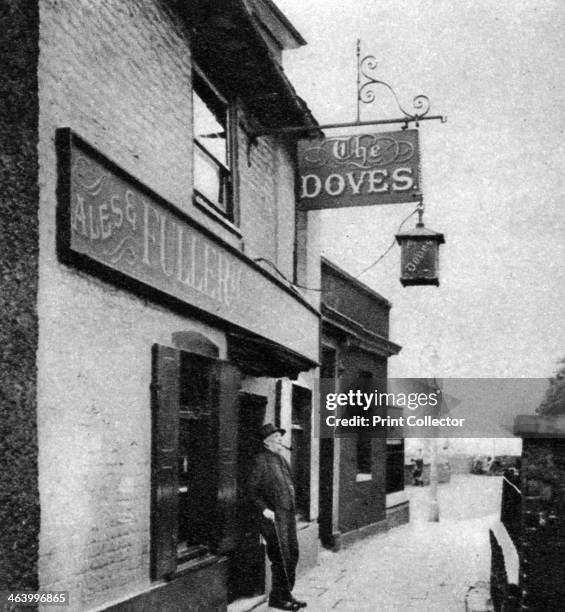 The Doves Inn, Chiswick, London, 1926-1927. Riverside pub near the Thames. Illustration from Wonderful London, edited by Arthur St John Adcock,...