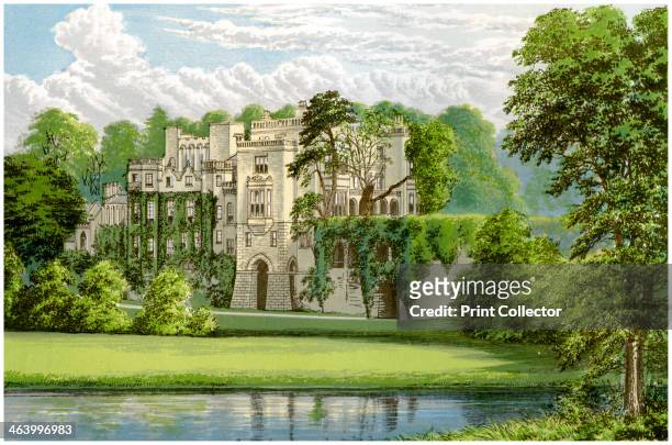 Guy's Cliffe, Warwickshire, home of the Percy family, c1880. The house, built on the site of a priory closed by the Dissolution of the Monasteries,...