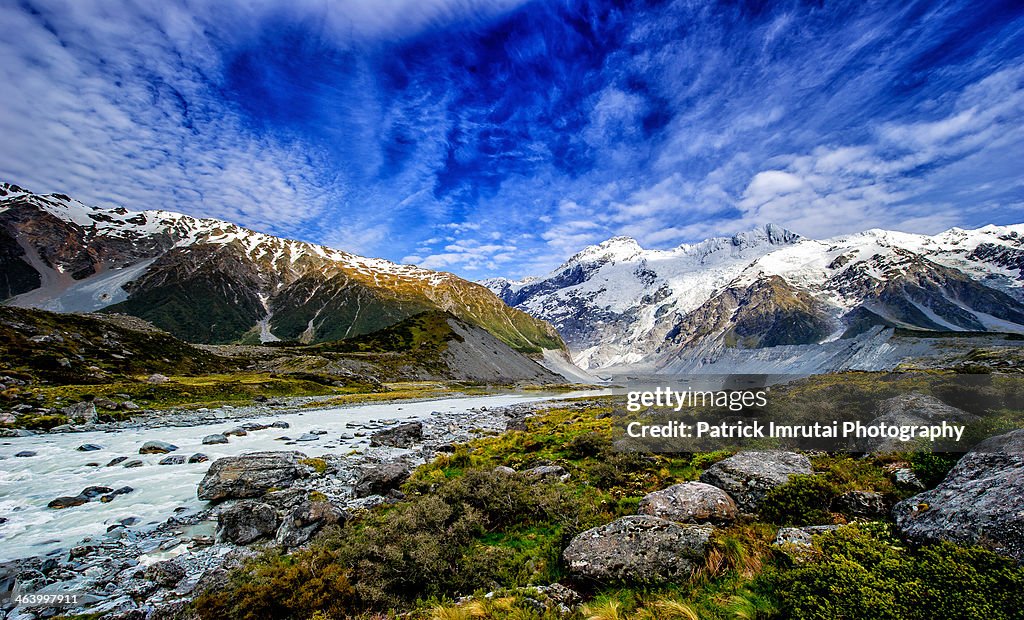 Mueller Lake with Mt Sefton