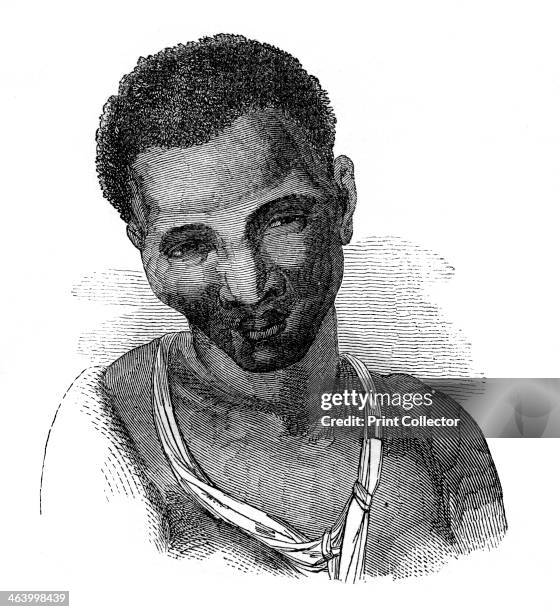 'Hottentot female', 1848. A woman from the Khoikhoi ethnic group of Southern Africa, formerly referred to by Europeans as hottentots - a term now...