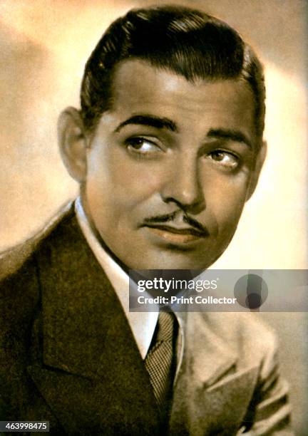 Clark Gable, American actor, 1934-1935. Known as the King of Hollywood Gable was the biggest box office star of the early sound film era. He won a...