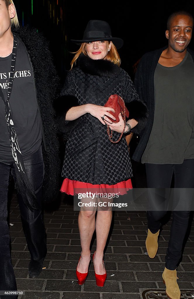 Celebrity Sightings On Day 1 Of London Fashion Week AW15 - February 20, 2015