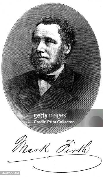 Mark Firth, British industrialist and philanthropist, c1880. Firth's steelworks in Sheffield produced armaments. A print from Great Industries of...
