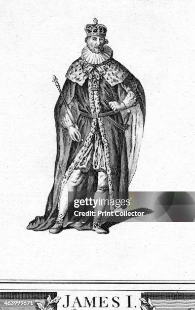 James I of England. Portrait of King James , the first King of Great Britain. He ruled in Scotland as James VI from 1567, and he ruled England and...