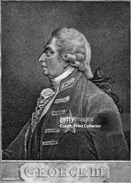 George III of the United Kingdom. Portrait of King George III, , who ruled Britain from 1760 until his son became Regent in 1811.