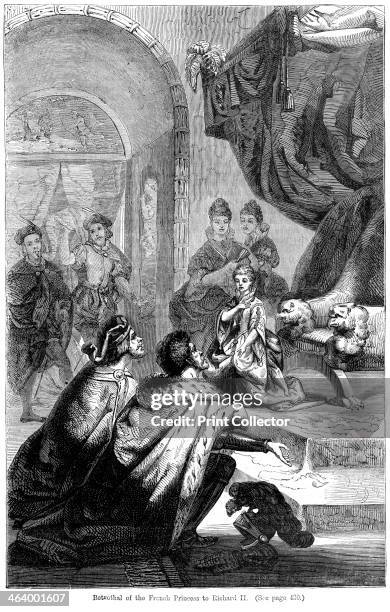 The betrothal of Isabella of Valois to King Richard II , 1396. Richard was King of England from 1377 to 1399, having succeeding his grandfather...