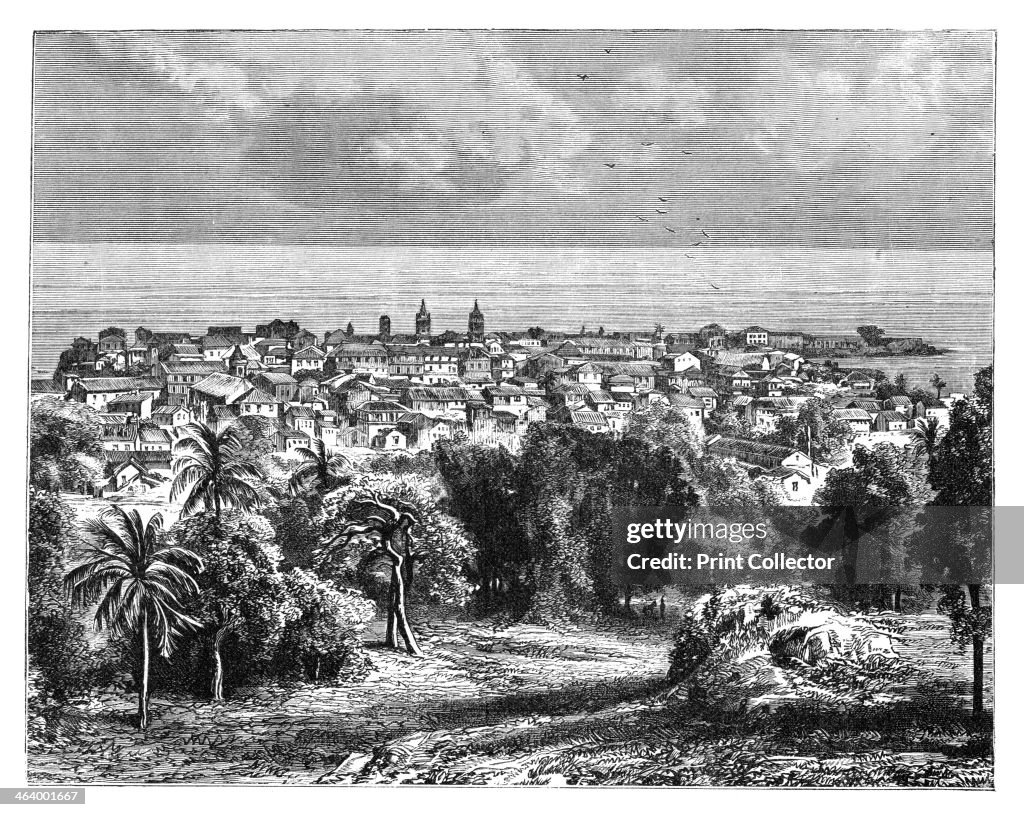 Panama City from Mount Ancon, c1890.