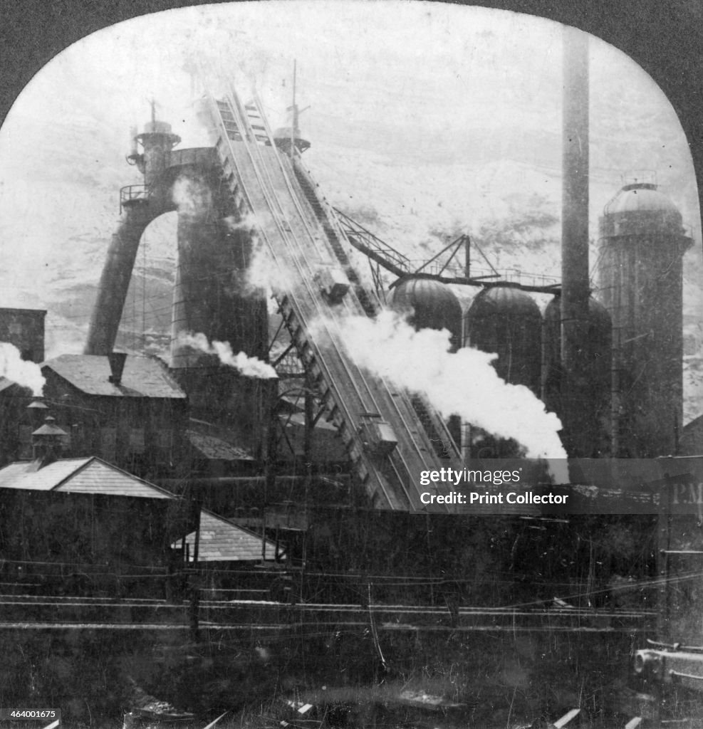 Blast furnace, Pittsburgh, Pennsylvania, USA, early 20th century. Artist: Keystone View Company