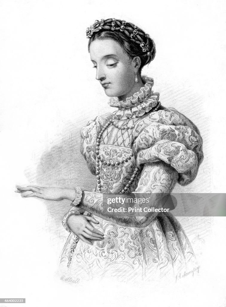 Magdalene of France, (19th century).Artist: JC Armytage