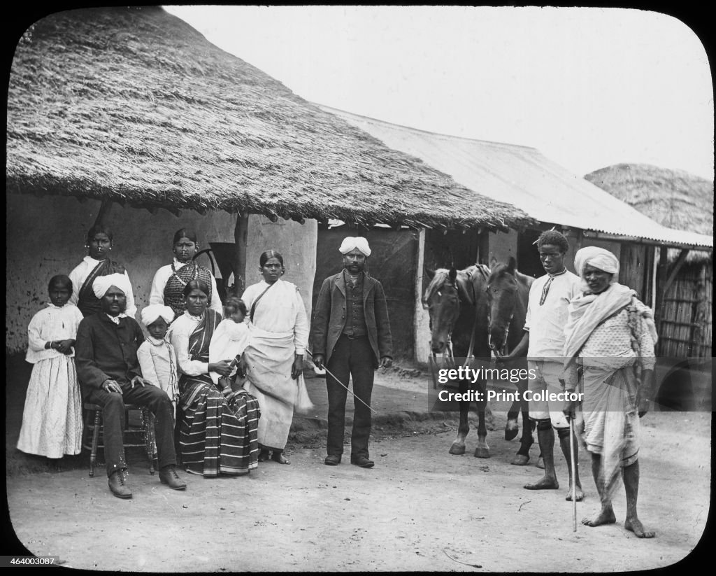 Group of Indian Labourer, South Africa, c1890.