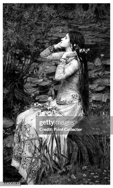 'Ophelia', 1895. A print from The Magazine of Art, Cassell and Company, Limited, London, Paris and Melbourne, 1895.