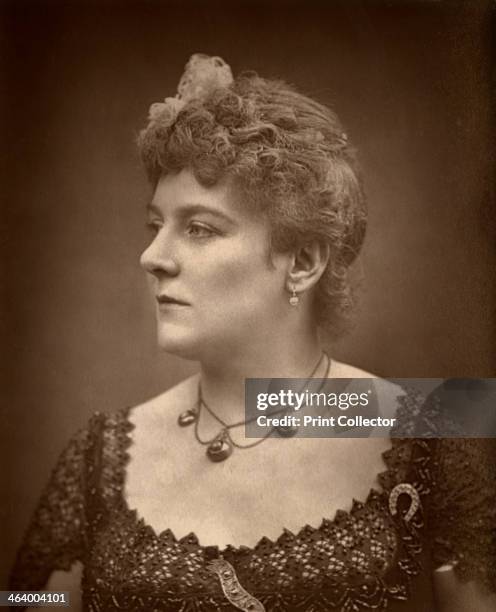 British actress Henrietta Lindley in 'Jim the Penman', 1886. 'Jim the Penman' is a play by Sir Charles Young, 7th Baronet, first performed in 1886....