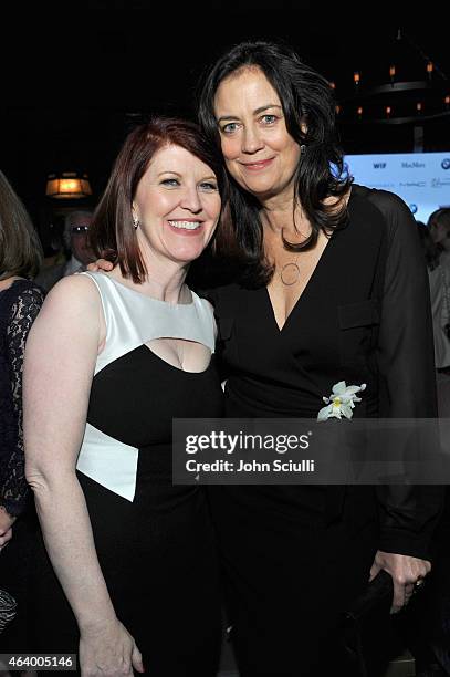 Actress Kate Flannery and Women In Film President Emeritus Jane Fleming attend Women In Film Pre-Oscar Cocktail Party presented by MaxMara, BMW,...