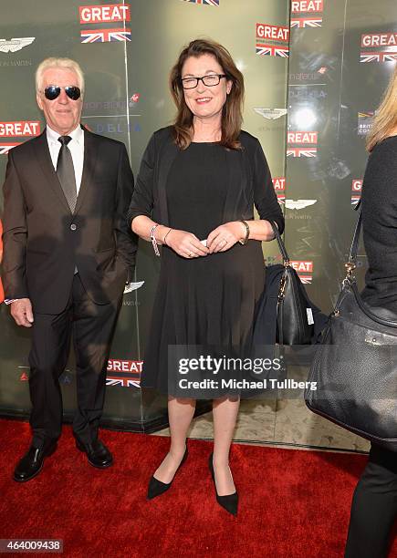 Makeup and hairstylist Frances Hannon attends the GREAT British film reception honoring the British nominees of the 87th Annual Academy Awards at The...