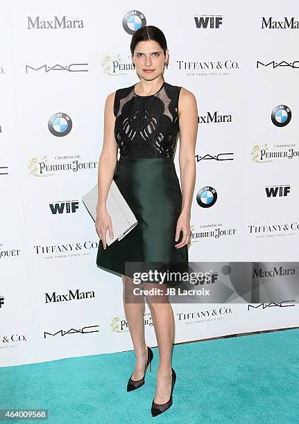 Lake Bell attends Women In Film Pre-Oscar Cocktail Party presented by MaxMara, BMW, Tiffany & Co., MAC Cosmetics and Perrier-Jouet at Hyde Sunset...