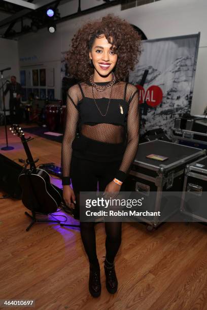 Musician Jetta attends the "A Celebration Of Music In Film" at Sundance House during the 2014 Sundance Film Festival on January 19, 2014 in Park...