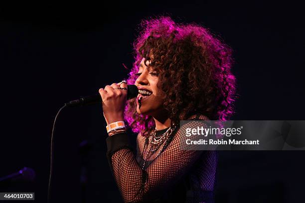 Musician Jetta performs at the "A Celebration Of Music In Film" at Sundance House during the 2014 Sundance Film Festival on January 19, 2014 in Park...