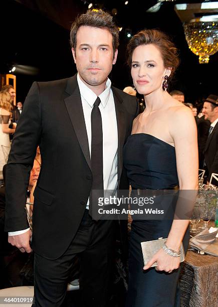 Actors Ben Affleck and Jennifer Garner attend the 20th Annual Screen Actors Guild Awards at The Shrine Auditorium on January 18, 2014 in Los Angeles,...