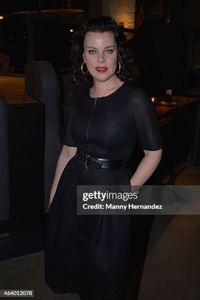 Debi Mazar attends the Tuscan Trio Dinner hosted by Fabio Viviani, Debi Mazar and Gabriele Corcos during the 2015 Food Network & Cooking Channel...