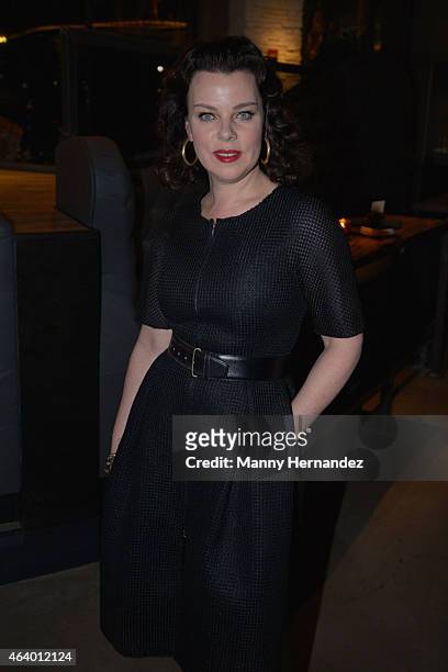 Debi Mazar attends the Tuscan Trio Dinner hosted by Fabio Viviani, Debi Mazar and Gabriele Corcos during the 2015 Food Network & Cooking Channel...