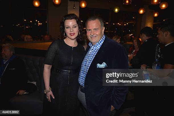 Debi Mazar and Raul De Molina attend the Tuscan Trio Dinner hosted by Fabio Viviani, Debi Mazar and Gabriele Corcos during the 2015 Food Network &...