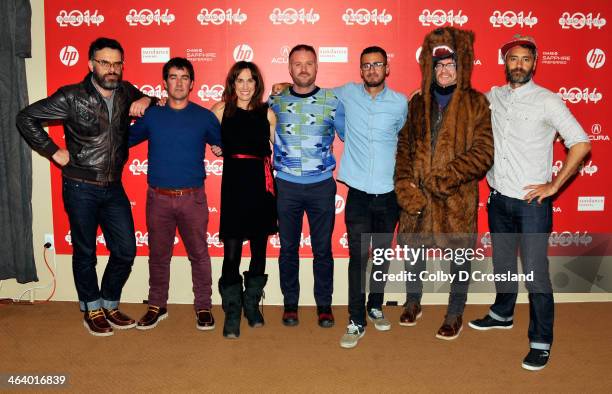 What We Do In The Shadows" cast and crew attend "What We Do In The Shadows" preimiere at the Egyptian Theatre during the 2014 Sundance Film Festival...