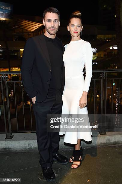 Raul Bova and actress Liz Solari attend Los Angeles Italia Closing Night Ceremony at TCL Chinese 6 Theatres on February 20, 2015 in Hollywood,...