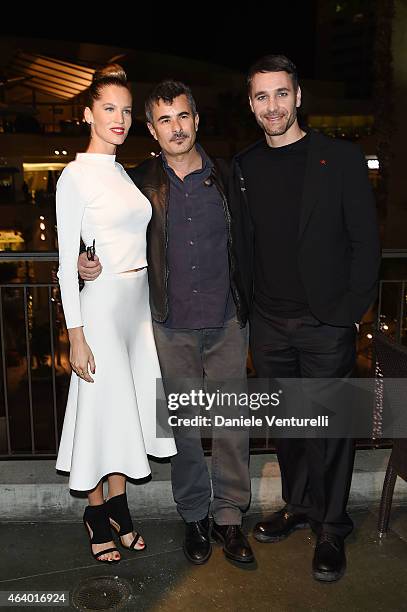 Actress Liz Solari, director Paolo Genovese and actor Raoul Bova attends Los Angeles Italia Closing Night Ceremony at TCL Chinese 6 Theatres on...