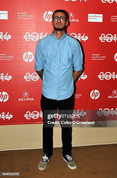 Actor Cori Gonzalez-Macuer attends the "What We Do In The Shadows" premiere at the Egyptian Theatre during the 2014 Sundance Film Festival on January...